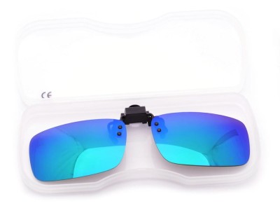 Nakładki lustrzane zielono-niebieskie polaryzacyjne na okulary korekcyjne NA-156