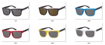 Męskie okulary przeciwsłoneczne MONTANA S26B czarno-niebieskie