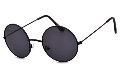 Lenonki czarne przeciwsłoneczne hippie retro 449C