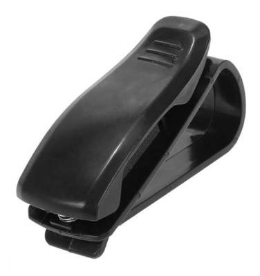 Samochodowy uchwyt na okulary, klips kolor czarny