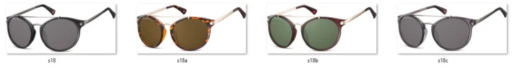 Muchy okulary przeciwsłoneczne MONTANA S18C czarne transparentne