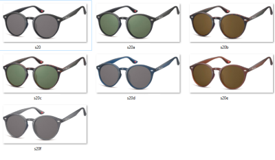 Okulary okrągłe brązowe (panterka) lenonki S20C