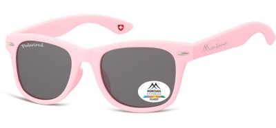 Okulary dziecięce nerdy  Montana 967D polaryzacyjne matowe różowe