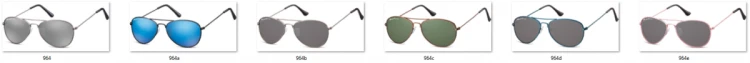 Pilotki okulary aviator dziecięce Montana 964B grafitowo czarne 