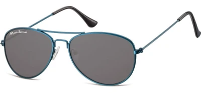 Pilotki okulary aviator dziecięce Montana 964D niebiesko czarne