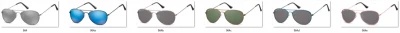 Pilotki okulary aviator dziecięce Montana 964D niebiesko czarne