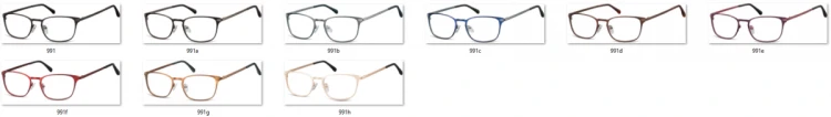 Oprawki okularowe kocie oczy damskie stalowe Sunoptic 991G brązowe