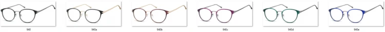Oprawki okularowe kocie oczy damskie stalowe Sunoptic 940C bordowe