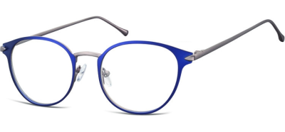 Oprawki okularowe kocie oczy damskie stalowe Sunoptic 940E granatowe