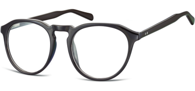 Okrągłe Okulary oprawki Lenonki zerówki korekcyjne Sunoptic AC21C ciemny brązowy