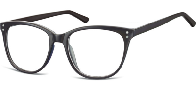 Okulary oprawki zerówki korekcyjne Unisex Sunoptic AC22C ciemny brązowy