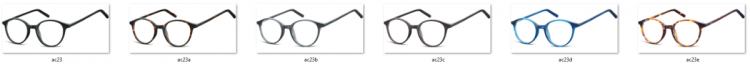 Okulary oprawki zerówki korekcyjne lenonki Unisex Sunoptic AC23 czarne