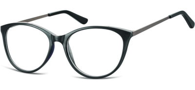 Okulary oprawki zerówki korekcyjne Kocie Unisex Sunoptic AC27B czarne