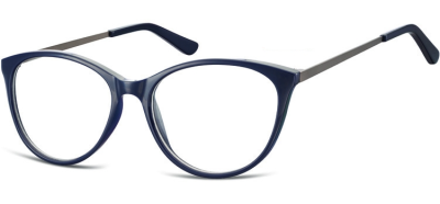 Okulary oprawki zerówki korekcyjne Kocie Unisex Sunoptic AC27C ciemnogranatowe