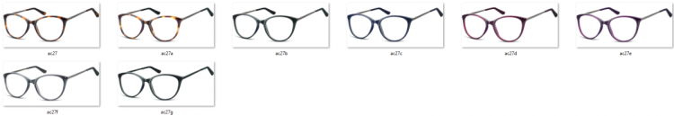 Okulary oprawki zerówki korekcyjne Kocie Unisex Sunoptic AC27E ciemnofioletowe