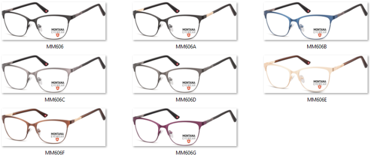 Okulary oprawki Kocie optyczne Montana MM606G fioletowe