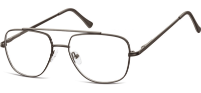 Okulary oprawki Pilotki zerówki metalowe korekcyjne 787 czarne