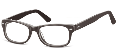 Okulary dziecięce zerówki Nerdy AK49F szare