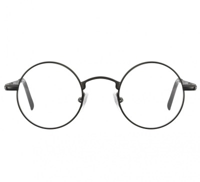 Okulary dziecięce zerówki okrągłe lenonki M5 czarny