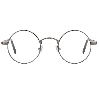 Okulary dziecięce zerówki okrągłe lenonki M5A ciemne grafitowe