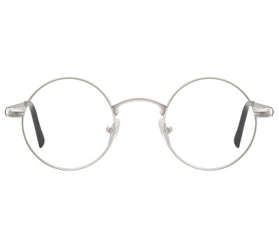 Okulary dziecięce zerówki okrągłe lenonki M5C jasne grafitowe