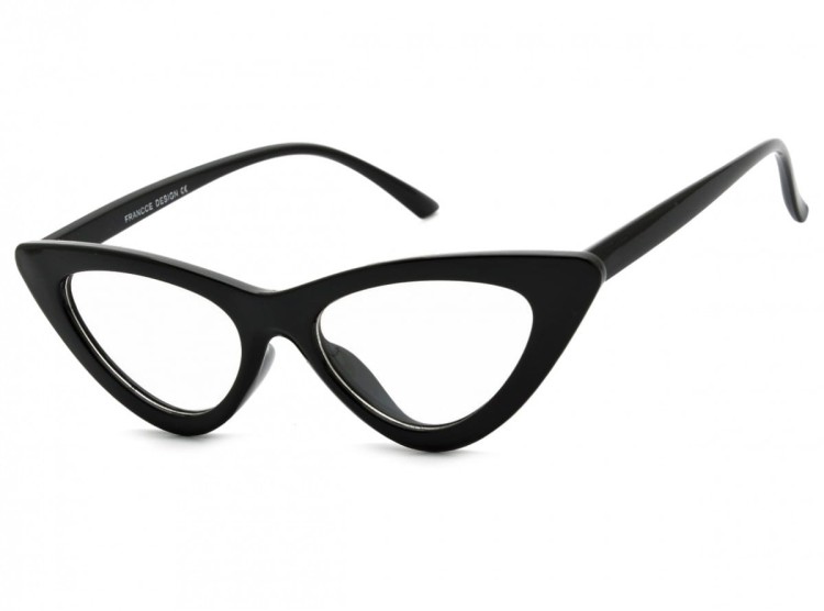 Okulary Kocie oczy okulary Zerówki Damskie CAT EYES F-291C