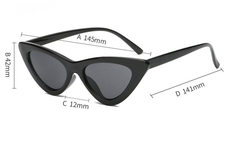 Okulary Kocie oczy okulary Zerówki Damskie CAT EYES F-291C