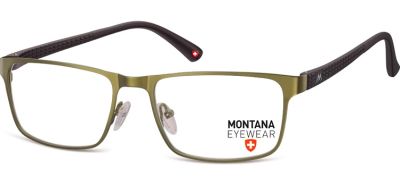 Okulary oprawki prostokątne optyczne Montana MM610F zielone