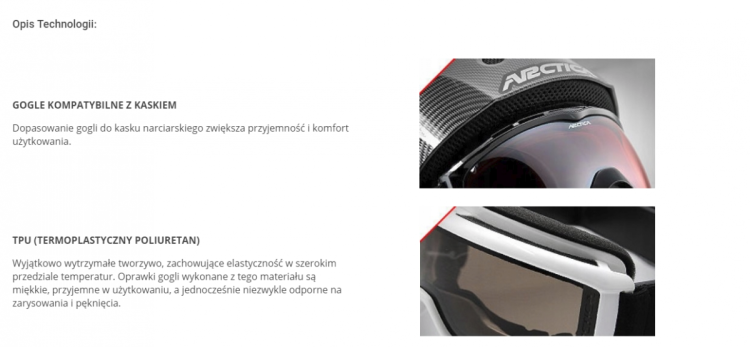 Gogle narciarskie ARCTICA G-108
