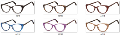 Okulary oprawki zerówki korekcyjne Kocie Oczy Sunoptic AC19D
