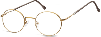 Lenonki okrągłe Okulary oprawki optyczne 926E kawowe