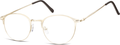Lenonki okrągłe Okulary oprawki optyczne 933D złote