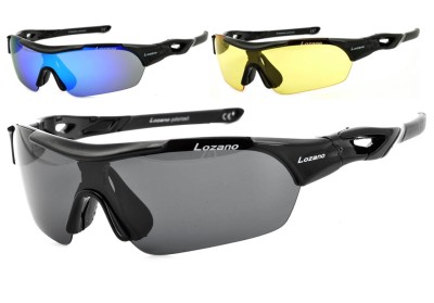Okulary z 3 soczewkami LOZANO LZ-125 Polaryzacja + Poliwęglan