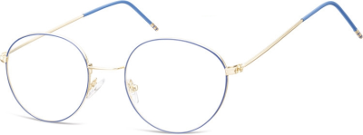 Lenonki Okulary oprawki optyczne 929E złote + niebieskie