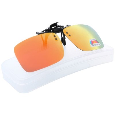 Nakładki przeciwsłoneczne lustrzane polaryzacyjne na okulary korekcyjne + ETUI - NA-163