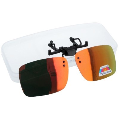 Nakładki przeciwsłoneczne lustrzane polaryzacyjne na okulary korekcyjne + ETUI - NA-163