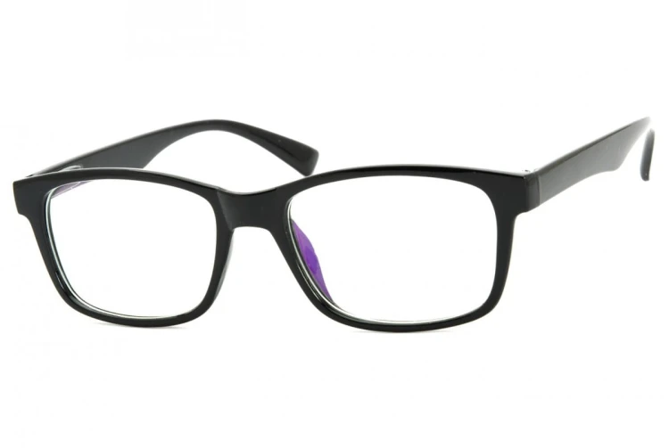 Okulary z filtrem Antyrefleksyjne zerówki Nerdy prostokątne DR-111-C1