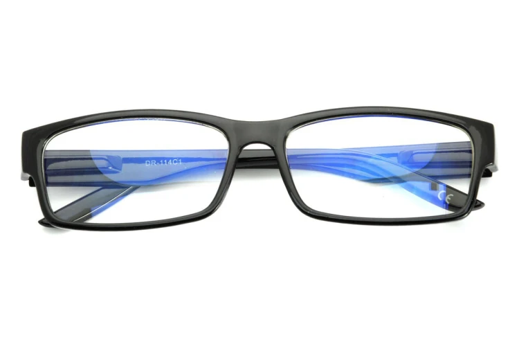 Okulary z filtrem Antyrefleksyjne zerówki Nerdy prostokątne DR-114-C1