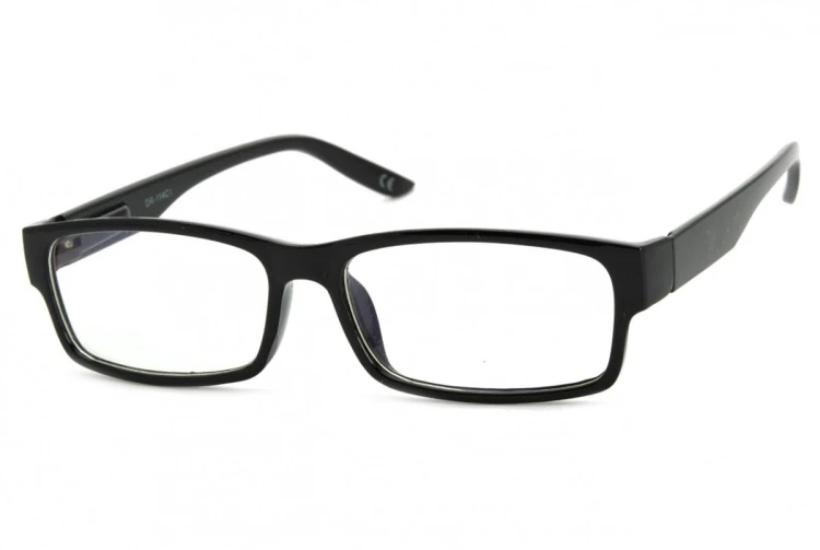 Okulary z filtrem Antyrefleksyjne zerówki Nerdy prostokątne DR-114-C1