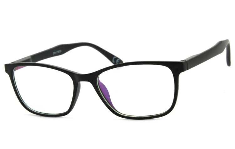 Okulary z filtrem Antyrefleksyjne zerówki Nerdy prostokątne DR-116-C2