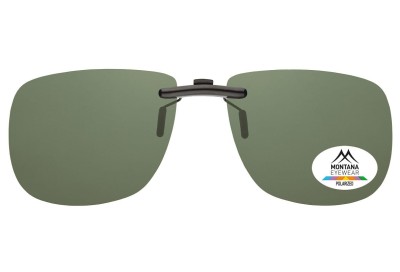 Nakładki zielone Nerdy polaryzacyjne na okulary korekcyjne Montana C2A