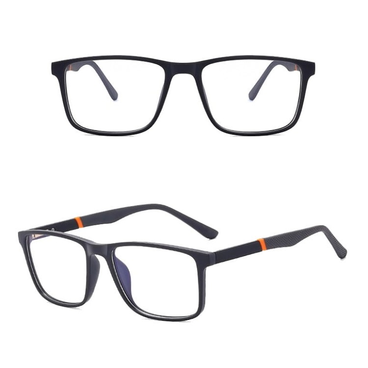 Męskie okulary zerówki do komputera BLUE LIGHT z flexami 25133B