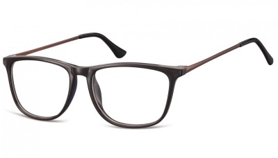 Okulary oprawki korekcyjne Nerdy zerówki Sunoptic CP142C ciemnobrązowe