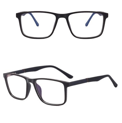 Męskie okulary zerówki do komputera BLUE LIGHT z flexami 25133D brąz/czerń