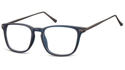 Okulary oprawki korekcyjne Nerdy zerówki Sunoptic CP144D granatowe transparentne