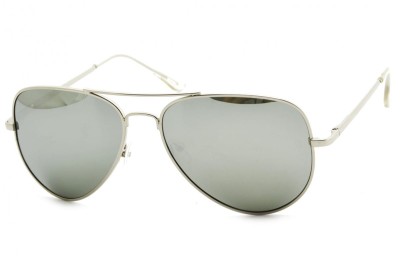 Srebrne Pilotki Polaryzacyjne przeciwsłoneczne aviator Lustrzanki STP17
