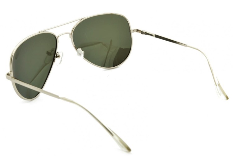 Srebrne Pilotki Polaryzacyjne przeciwsłoneczne aviator Lustrzanki STP17