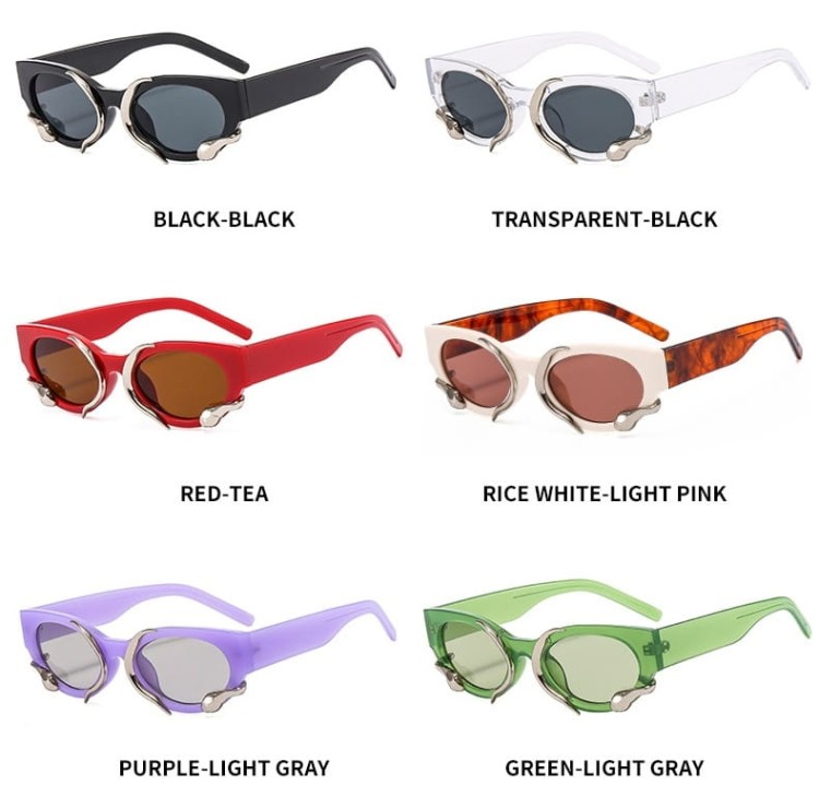 Damskie okulary przeciwsłoneczne z filtrem UV400 transparentne ST-MAX4A