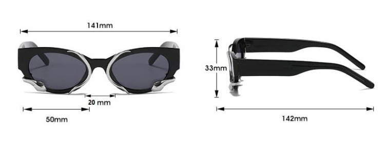 Damskie okulary przeciwsłoneczne z filtrem UV400 białe ST-MAX4B
