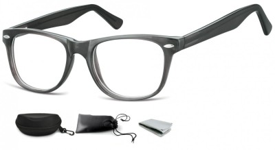 Okulary oprawki zerówki korekcyjne Nerdy Flex Sunoptic AC15B szare